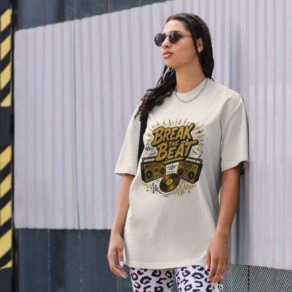 Camiseta oversize con efecto desgastado
