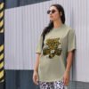 Camiseta oversize con efecto desgastado