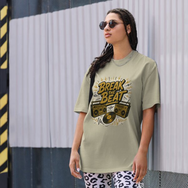Camiseta oversize con efecto desgastado