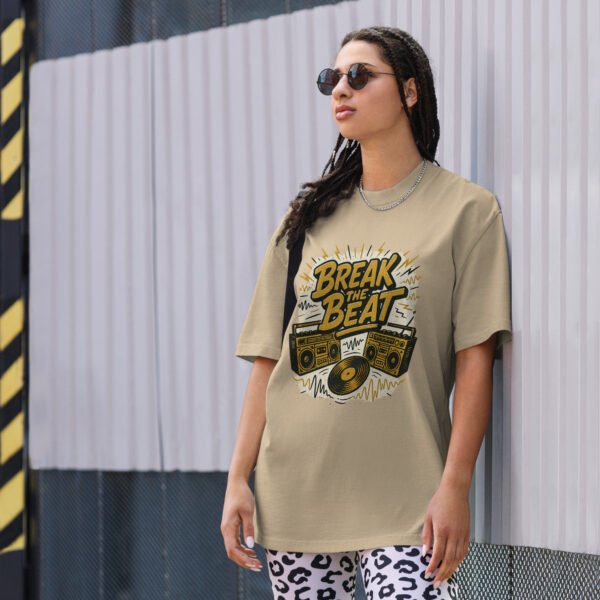 Camiseta oversize con efecto desgastado
